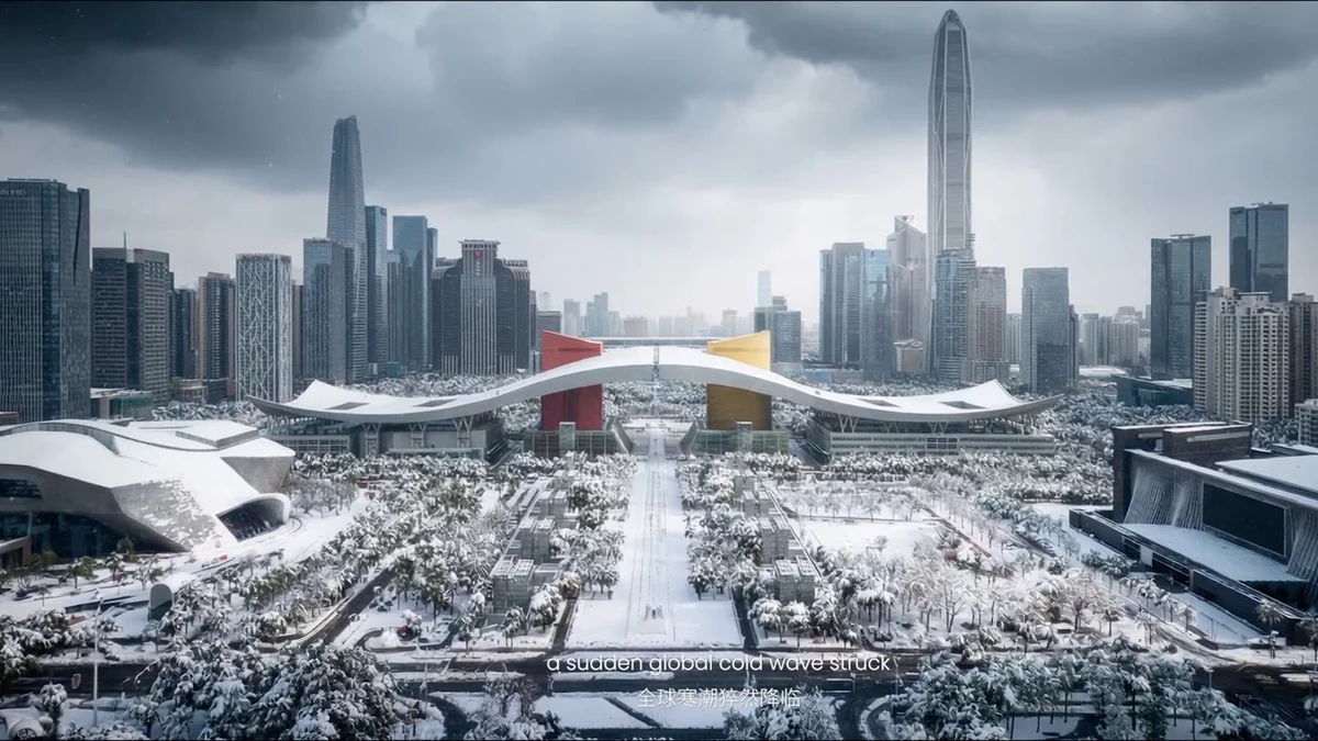 雪地城市怪兽概念片