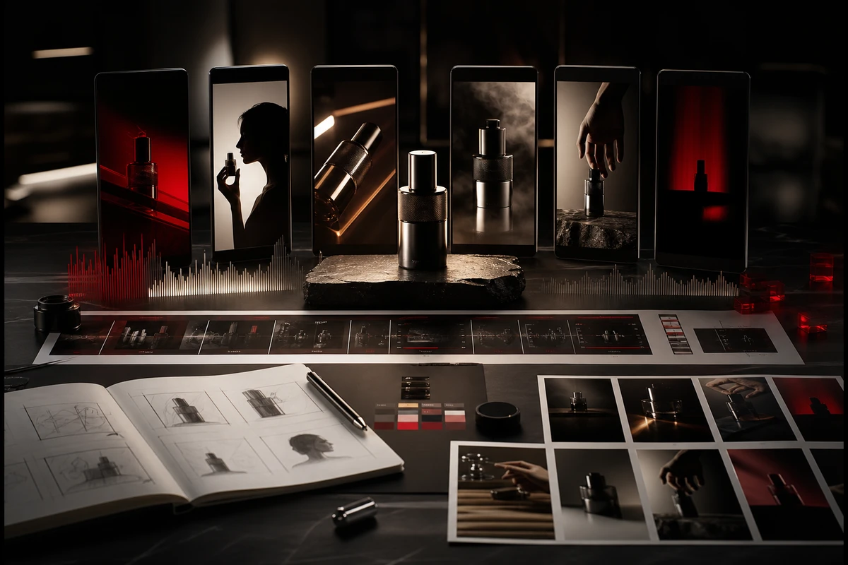 Commercial-image composition study.