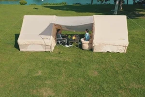 WISE TIGER: Modular Inflatable Tent Demonstration for Outdoor Spaces