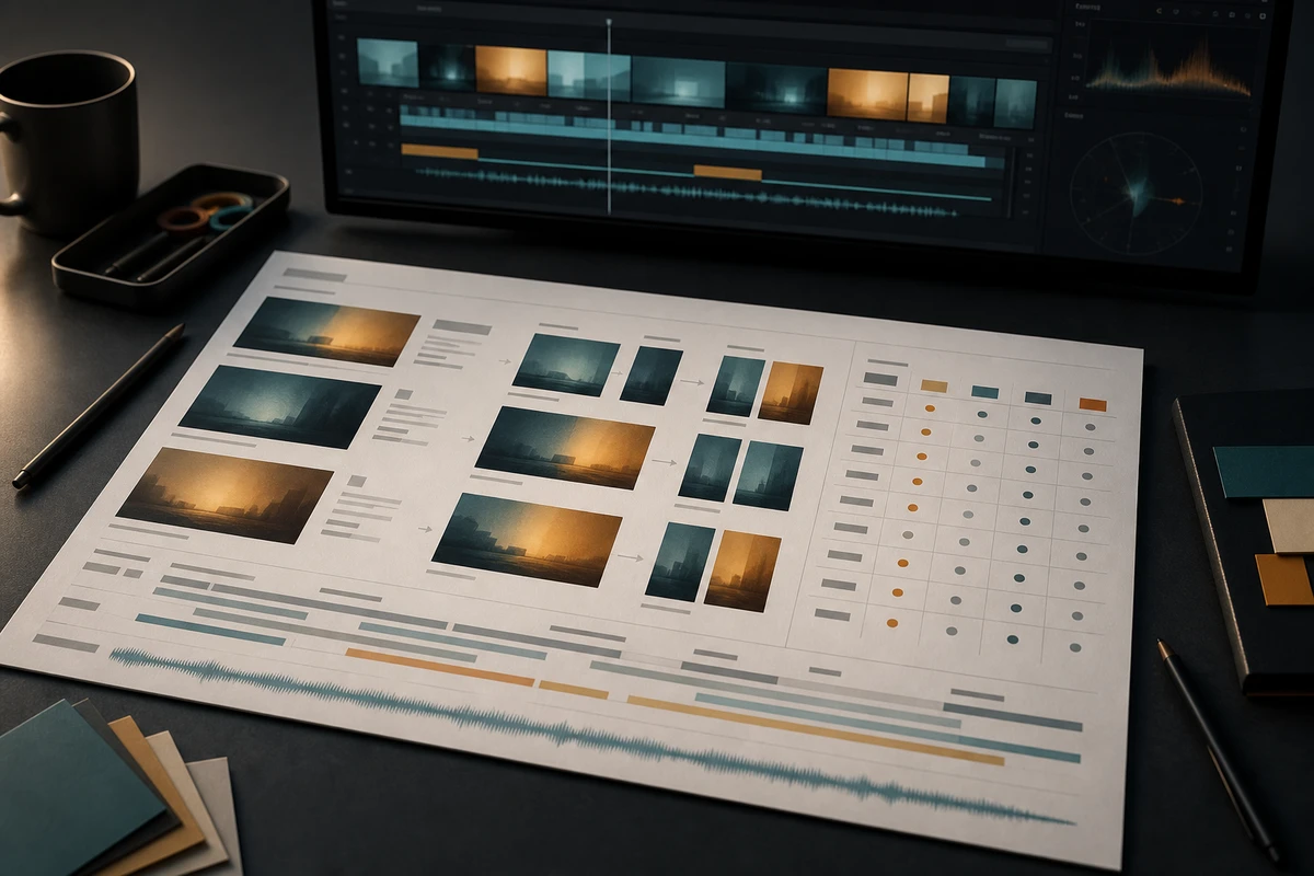 Multi-market brand video subtitle, voiceover, and aspect ratio review matrix