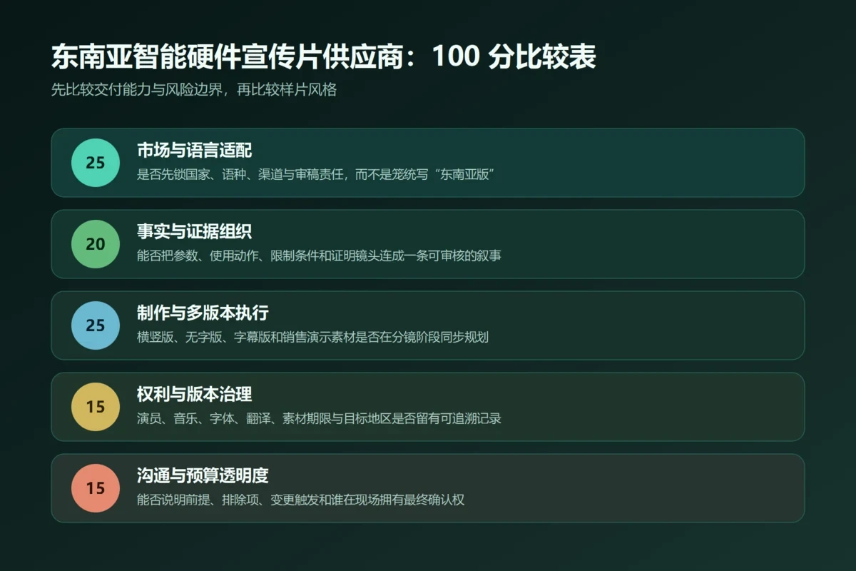 面向东南亚市场的智能硬件企业宣传片团队怎么选