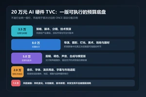 20万预算的AI硬件TVC广告片怎么规划：一张可复算的制作模型