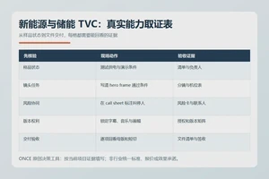 新能源与储能TVC团队怎么核验：一张真实能力取证表