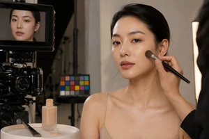 一支粉底液广告片，从半边脸试妆开始｜深圳美妆产品视频拍摄公司的质地拍法