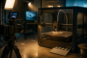 喷嘴还在走第一层，深圳海外众筹3D打印机产品视频拍摄公司已经锁定成品机位